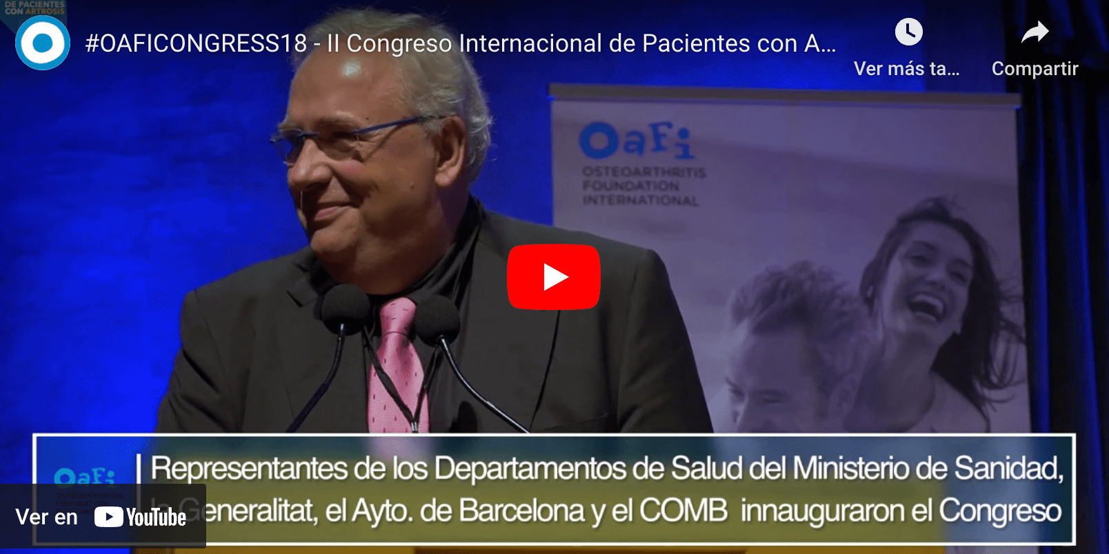 Éxito del #OAFICongress18 - II Congreso Internacional de Pacientes con Artrosis