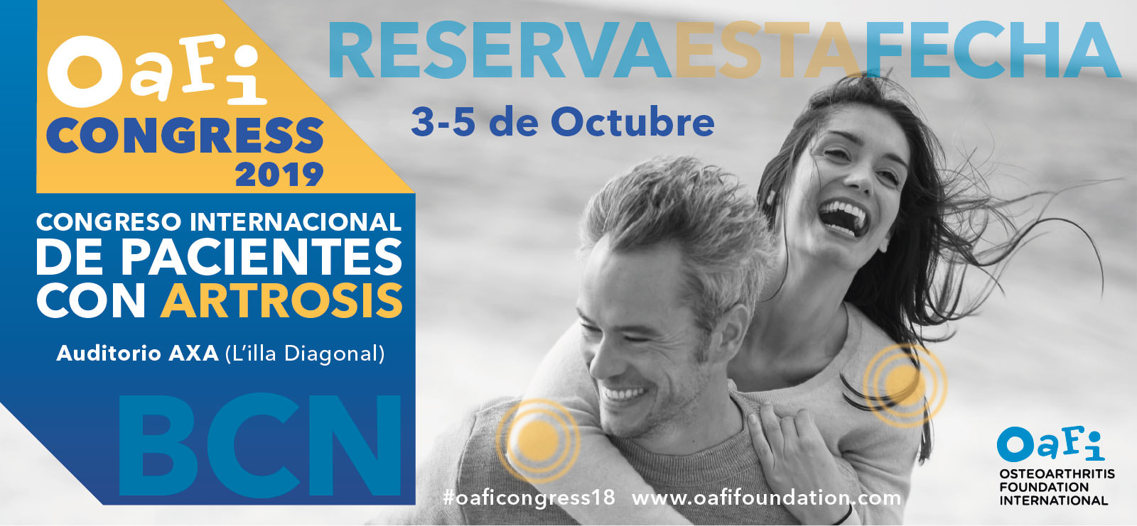 OAFI organiza el III Congreso Internacional de Pacientes con Artrosis - #OAFICongress19