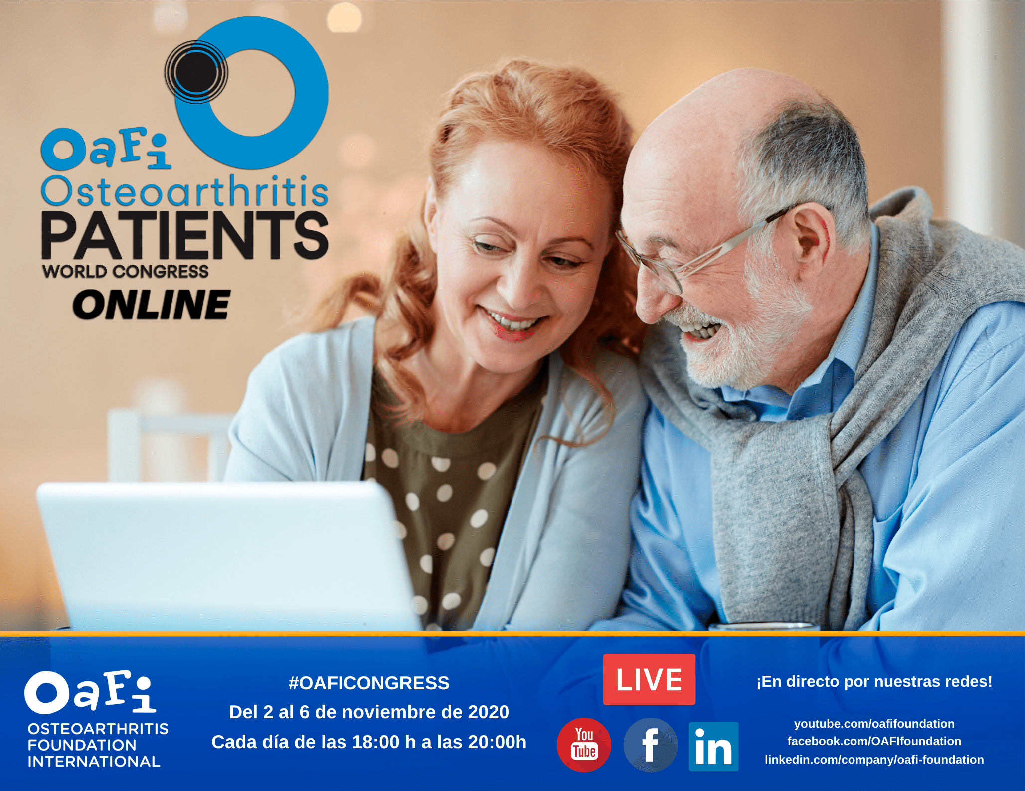 Llega la IV edición del OAFI Osteoarthritis Patients World Congress