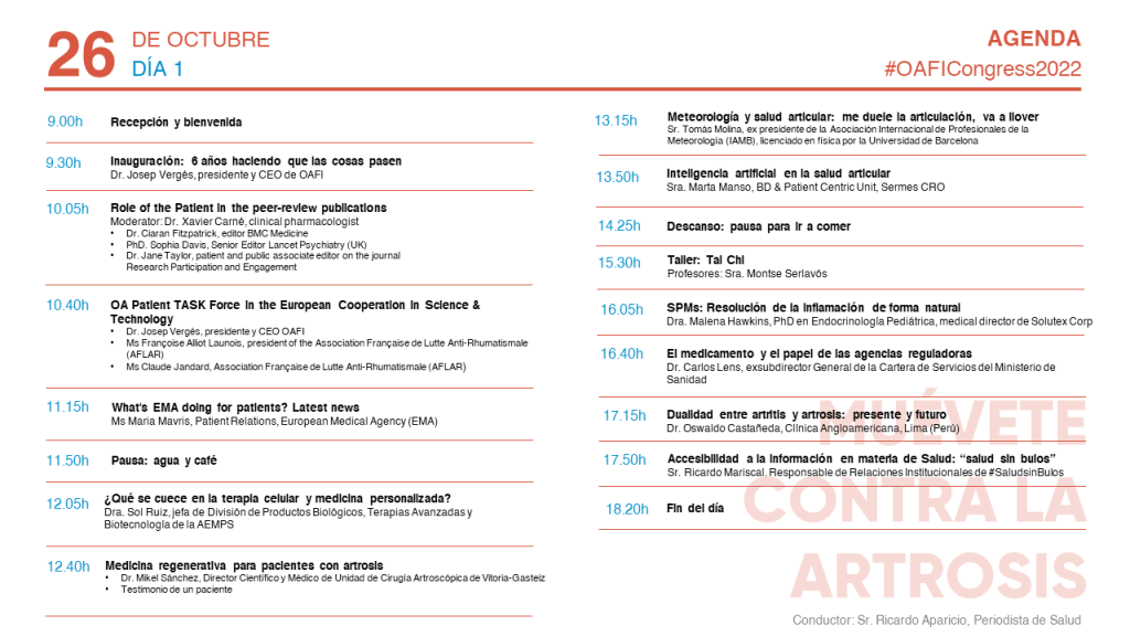 Agenda OAFI Congress 2022