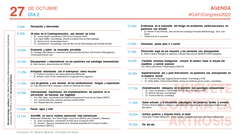 Agenda OAFI Congress 2022